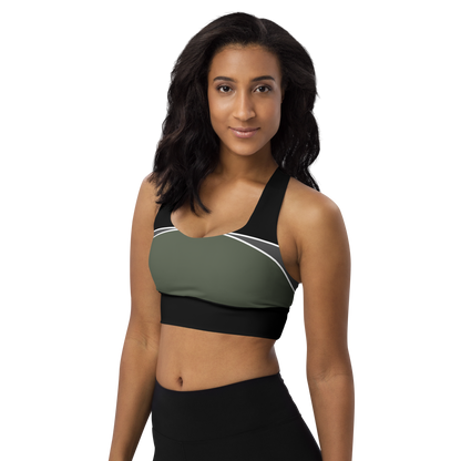 BabyCakes Longline Sports Bra - Moon Green