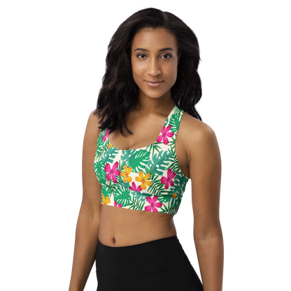 BabyCakes Longline Sports Bra - Floral