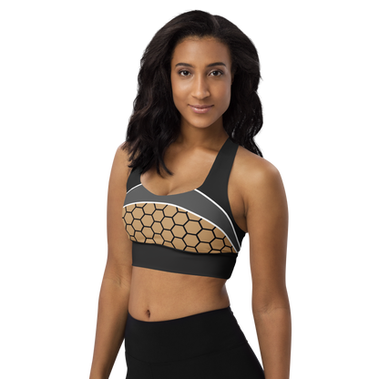 BabyCakes Longline Sports Bra - HoneyComb