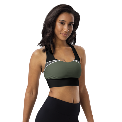 BabyCakes Longline Sports Bra - Moon Green