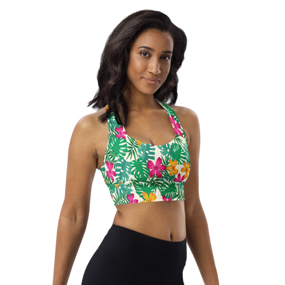 BabyCakes Longline Sports Bra - Floral