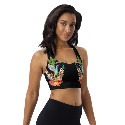 BabyCakes Longline Sports Bra - Nature Bird