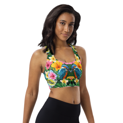 BabyCakes Longline Sports Bra - Blue Bird