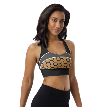 BabyCakes Longline Sports Bra - HoneyComb