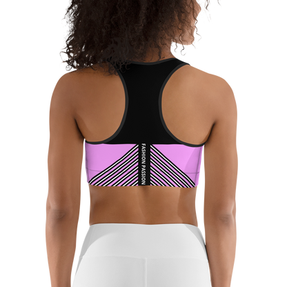 BabyCakes Sports Bra - 'Fashion Passion' - Pink & Black