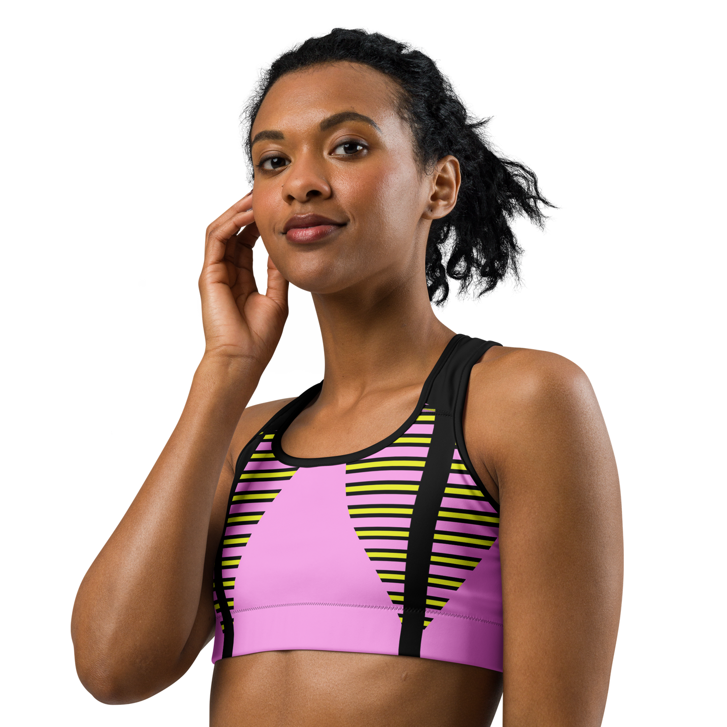 BabyCakes Sports Bra - Pink Stepper