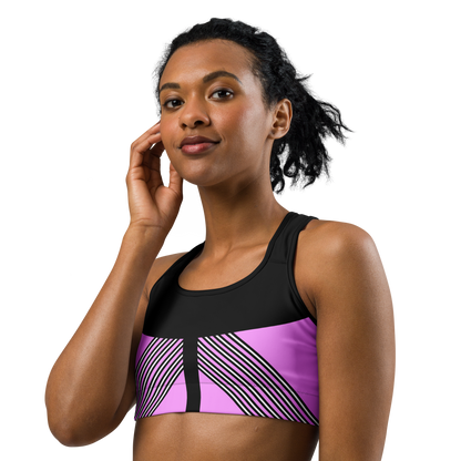 BabyCakes Sports Bra - 'Fashion Passion' - Pink & Black