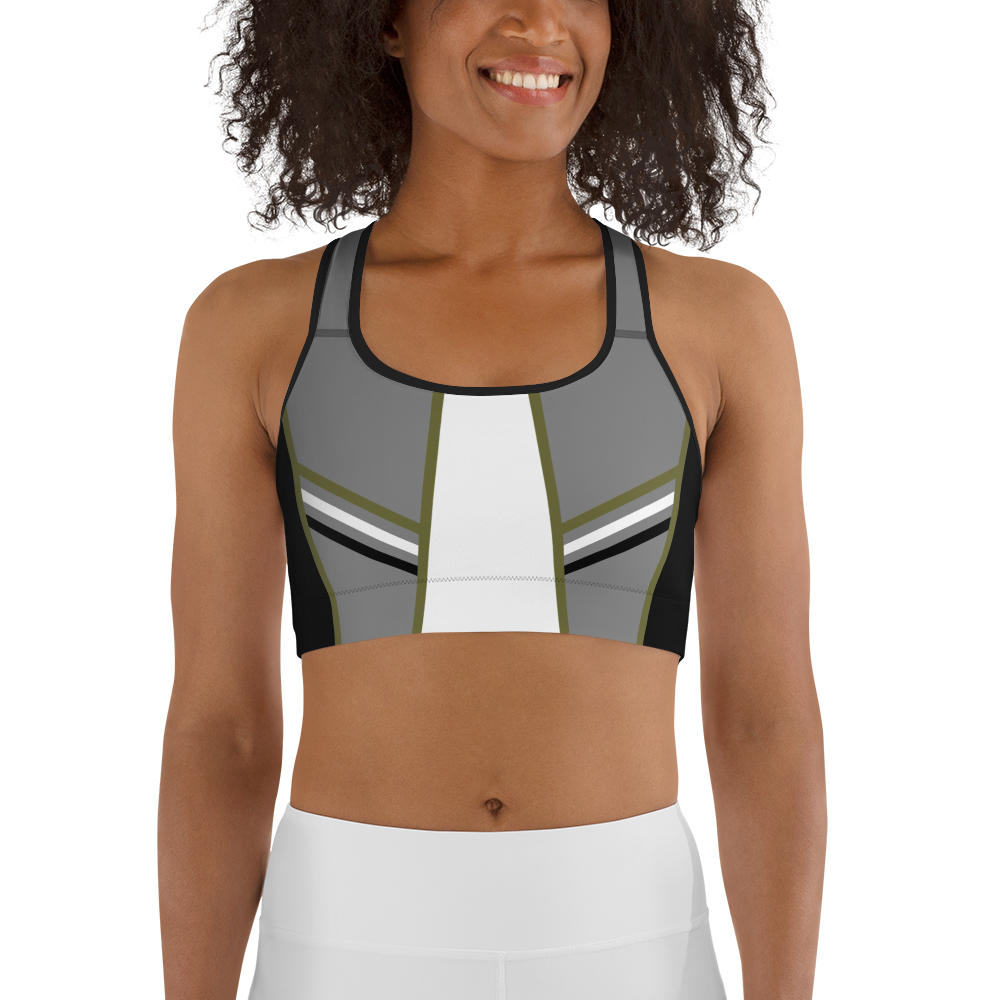 BabyCakes Sports Bra - Green Stripe