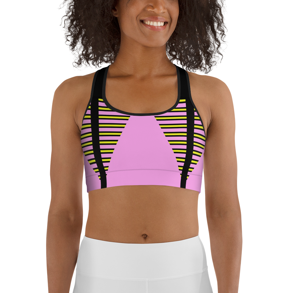 BabyCakes Sports Bra - Pink Stepper