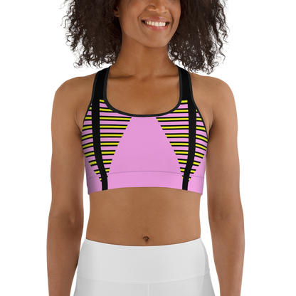 BabyCakes Sports Bra - Pink Stepper