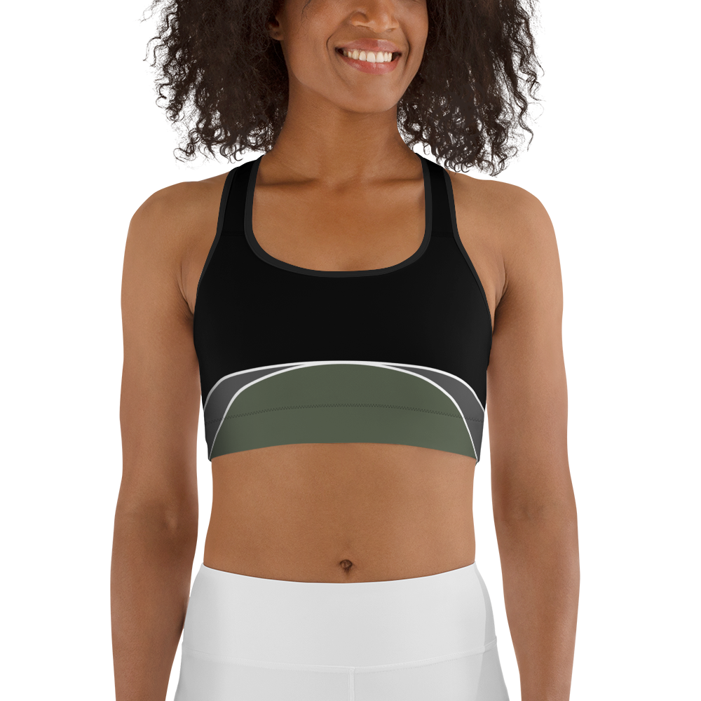 BabyCakes Sports Bra - Half-Moon Green