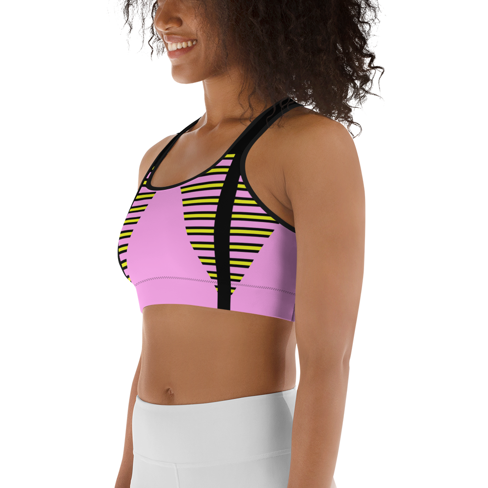 BabyCakes Sports Bra - Pink Stepper