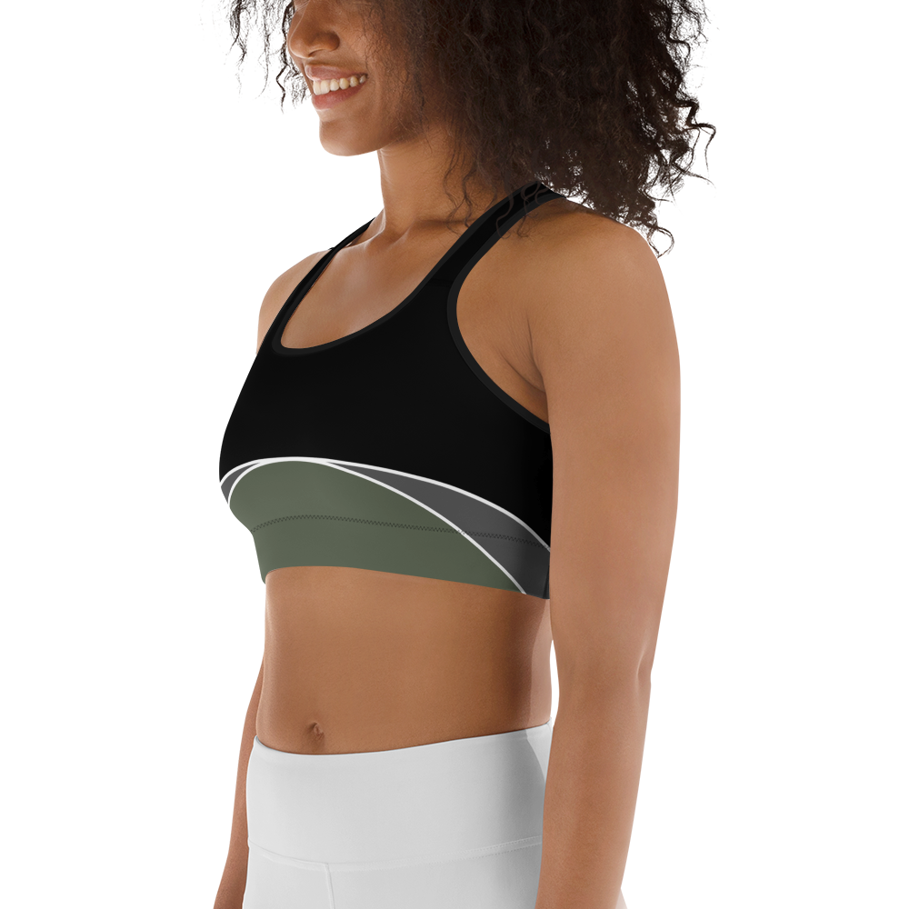 BabyCakes Sports Bra - Half-Moon Green