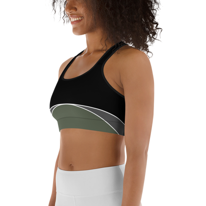 BabyCakes Sports Bra - Half-Moon Green