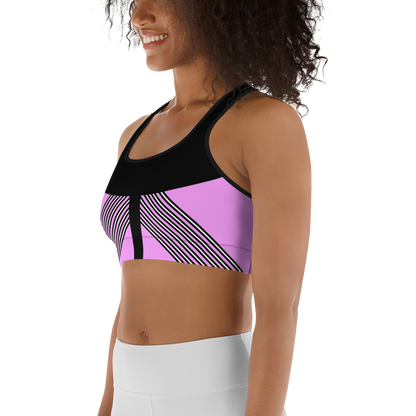 BabyCakes Sports Bra - 'Fashion Passion' - Pink & Black