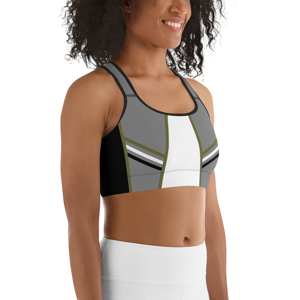 BabyCakes Sports Bra - Green Stripe