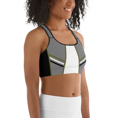 BabyCakes Sports Bra - Green Stripe