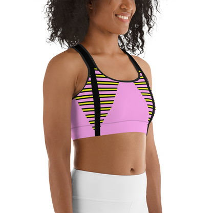 BabyCakes Sports Bra - Pink Stepper