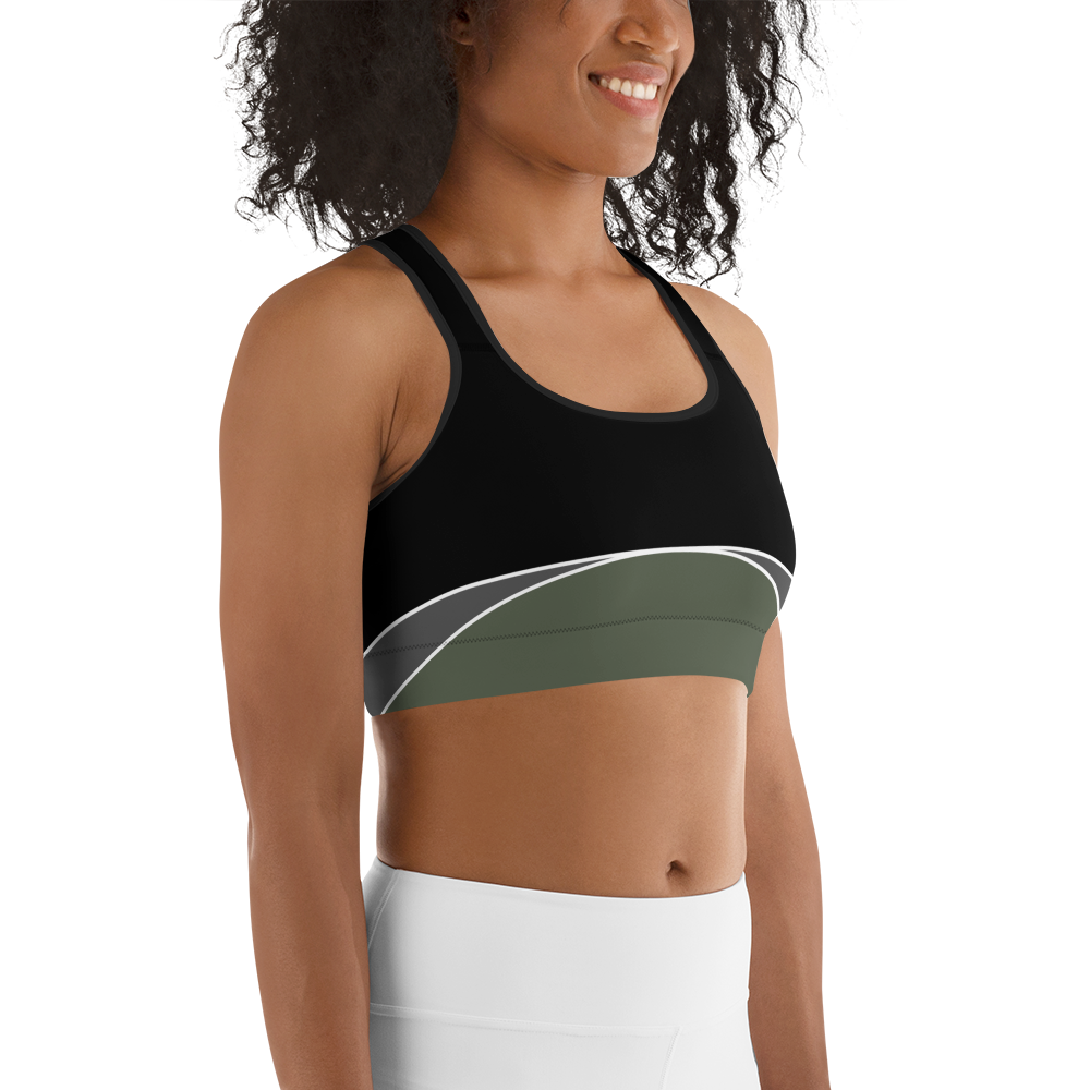 BabyCakes Sports Bra - Half-Moon Green