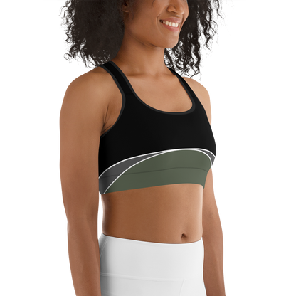 BabyCakes Sports Bra - Half-Moon Green