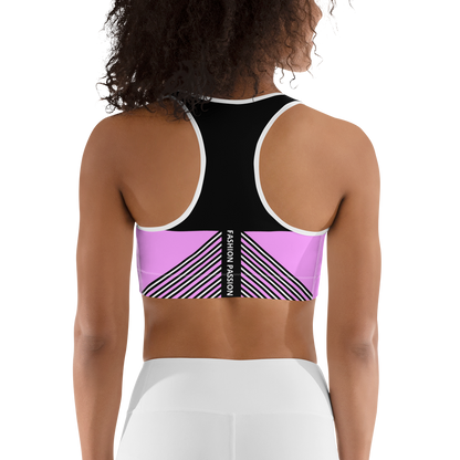 BabyCakes Sports Bra - 'Fashion Passion' - Pink & Black