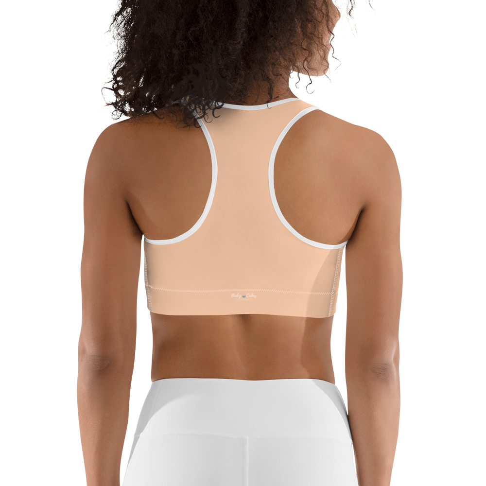 BabyCakes Sports Bra - Peach Swirl