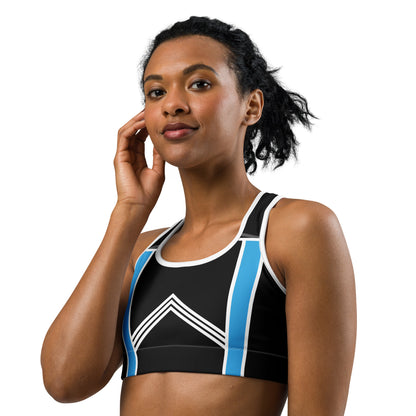 BabyCakes Sports Bra - Blue & White Stripes