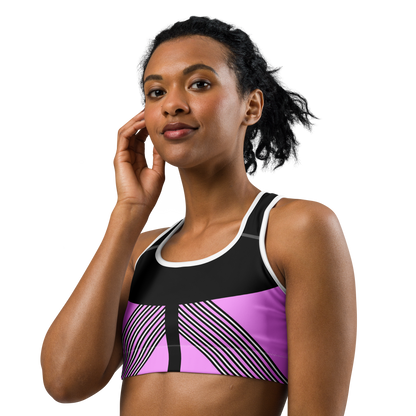 BabyCakes Sports Bra - 'Fashion Passion' - Pink & Black