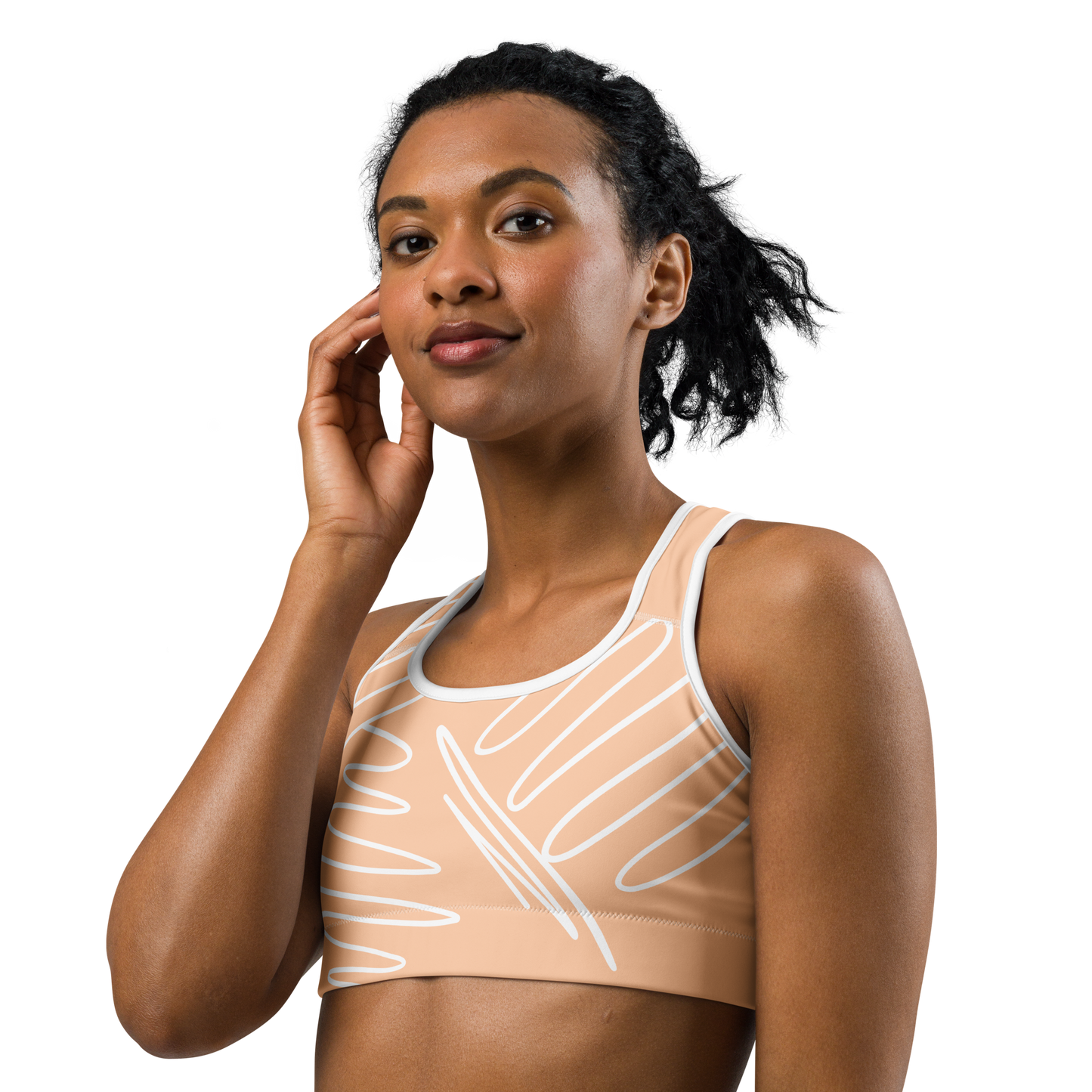 BabyCakes Sports Bra - Peach Swirl