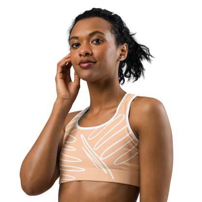 BabyCakes Sports Bra - Peach Swirl