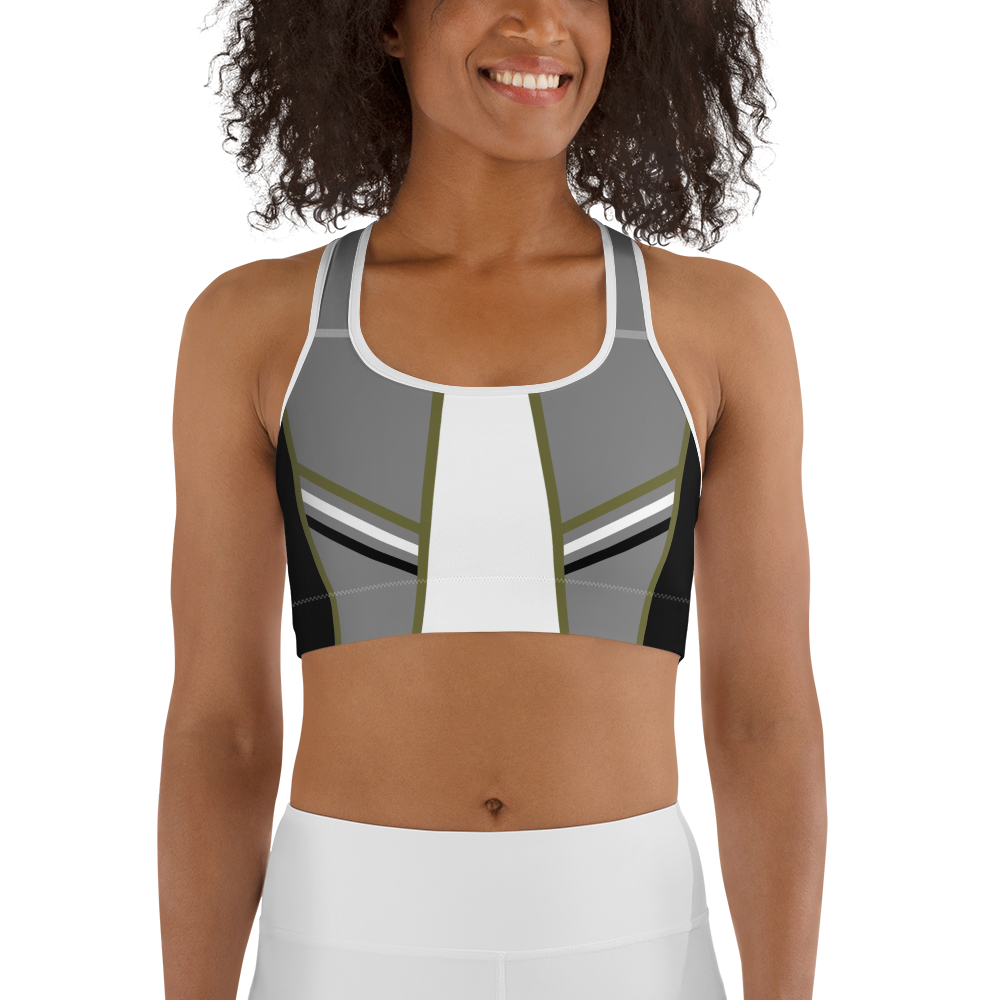 BabyCakes Sports Bra - Green Stripe