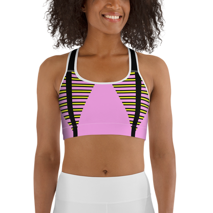 BabyCakes Sports Bra - Pink Stepper