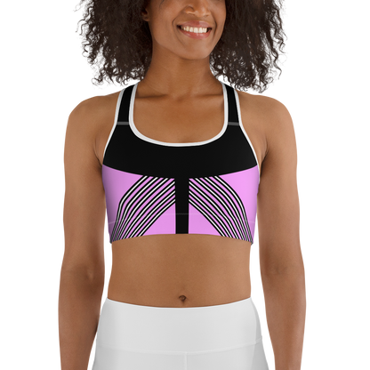 BabyCakes Sports Bra - 'Fashion Passion' - Pink & Black