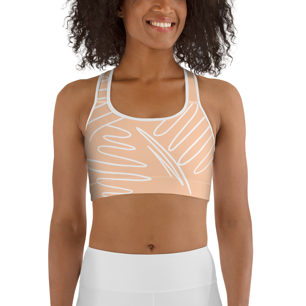 BabyCakes Sports Bra - Peach Swirl