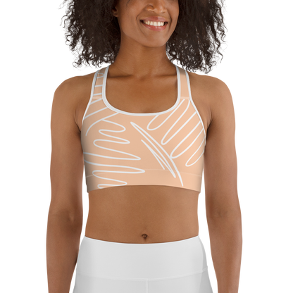 BabyCakes Sports Bra - Peach Swirl