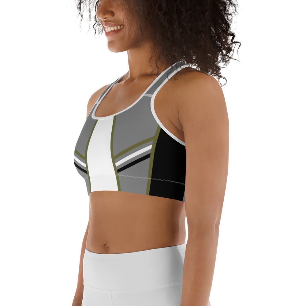 BabyCakes Sports Bra - Green Stripe