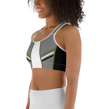 BabyCakes Sports Bra - Green Stripe