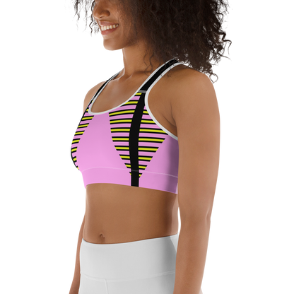 BabyCakes Sports Bra - Pink Stepper