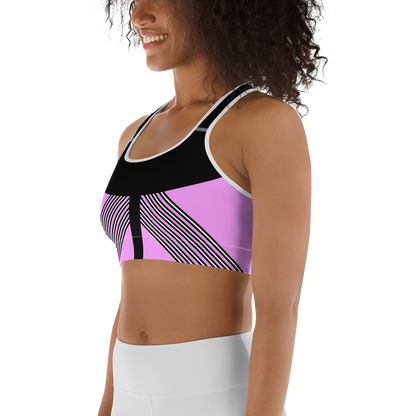 BabyCakes Sports Bra - 'Fashion Passion' - Pink & Black