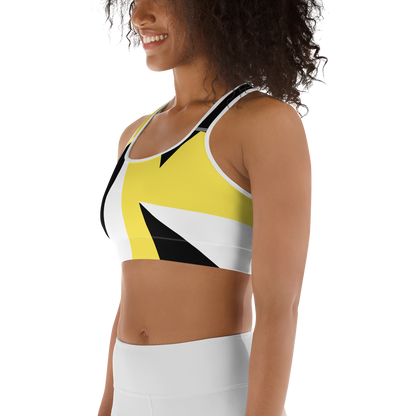 BabyCakes Sports Bra - Black & Yellow