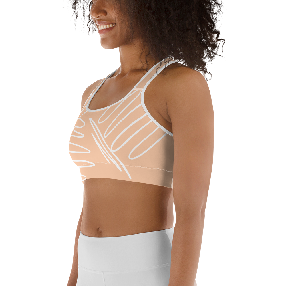 BabyCakes Sports Bra - Peach Swirl