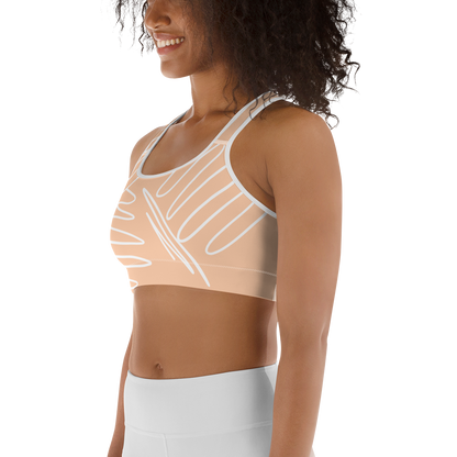 BabyCakes Sports Bra - Peach Swirl