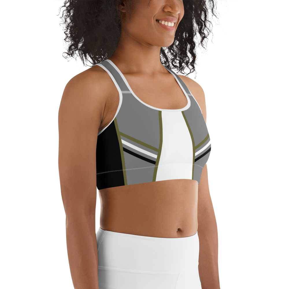 BabyCakes Sports Bra - Green Stripe