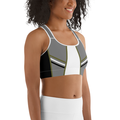 BabyCakes Sports Bra - Green Stripe