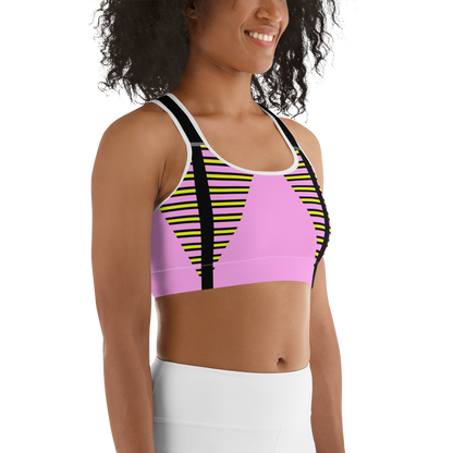 BabyCakes Sports Bra - Pink Stepper