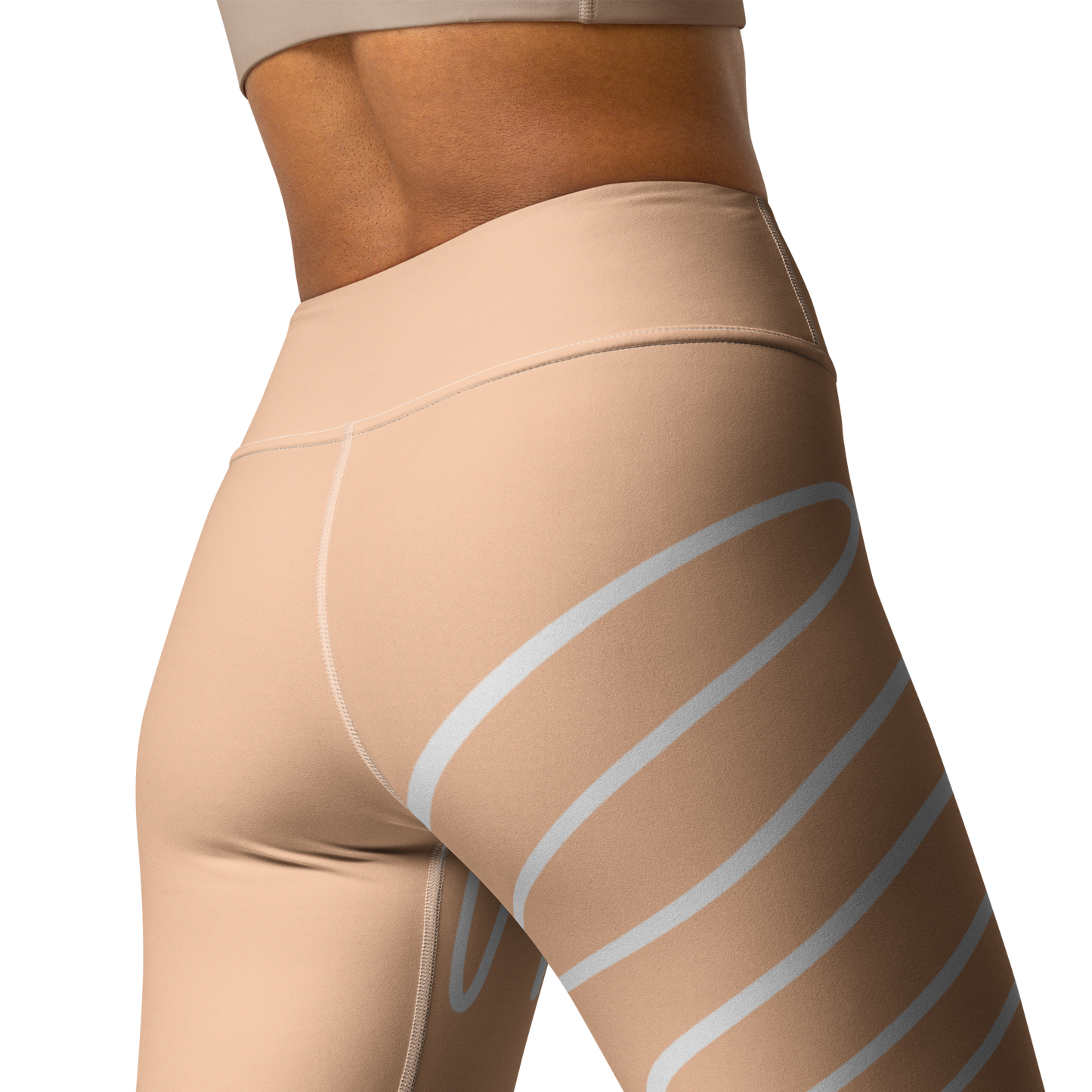 BabyCakes Yoga Leggings - Peach Swirl