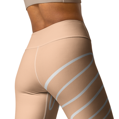 BabyCakes Yoga Leggings - Peach Swirl