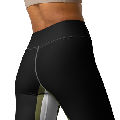 BabyCakes Yoga Leggings - Green Stripe