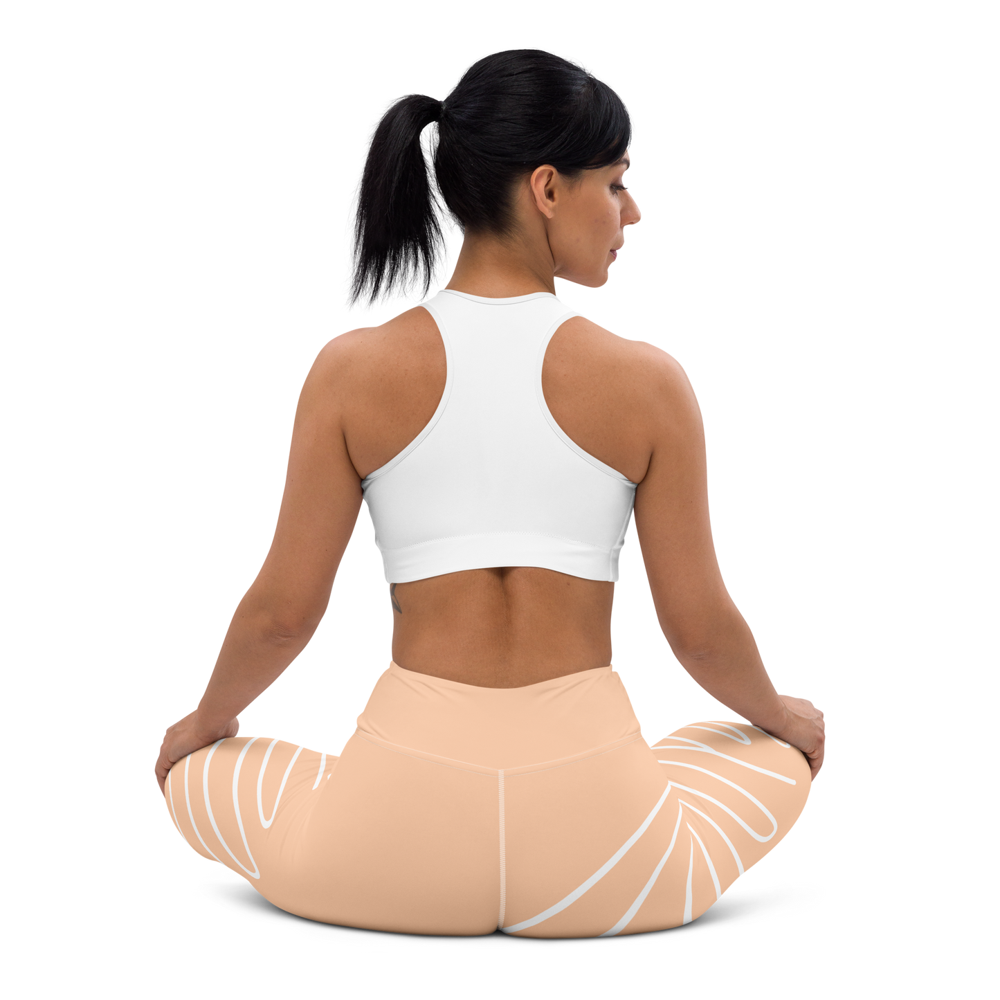 BabyCakes Yoga Leggings - Peach Swirl