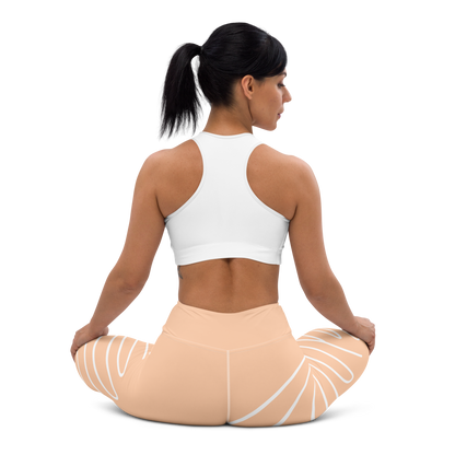 BabyCakes Yoga Leggings - Peach Swirl